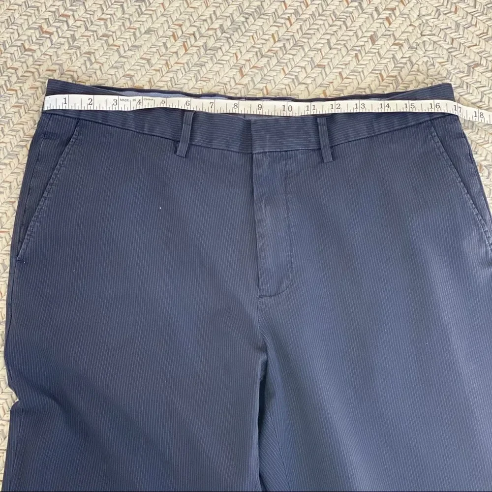 J. Crew gray blue pinstriped classic fit pants 34